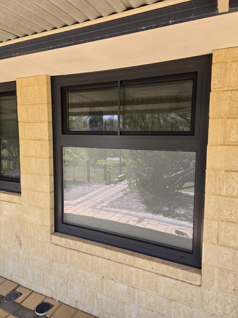 Soundproof double glazed window reducing outside noise