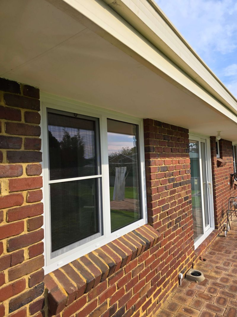 White uPVC double glazed acoustic windows in a Perth home