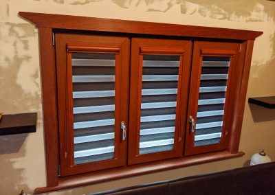 WindowPlus - Perth - Australia - Western Australia - Blinds - Striped for Wood Style Double Glazed Windows 1