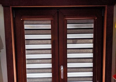 WindowPlus - Perth - Australia - Western Australia - Blinds - Striped for Wood Style Double Glazed Windows 3